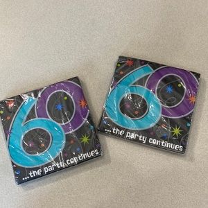 🎉🎈New Party napkins—black-dinner size napkins